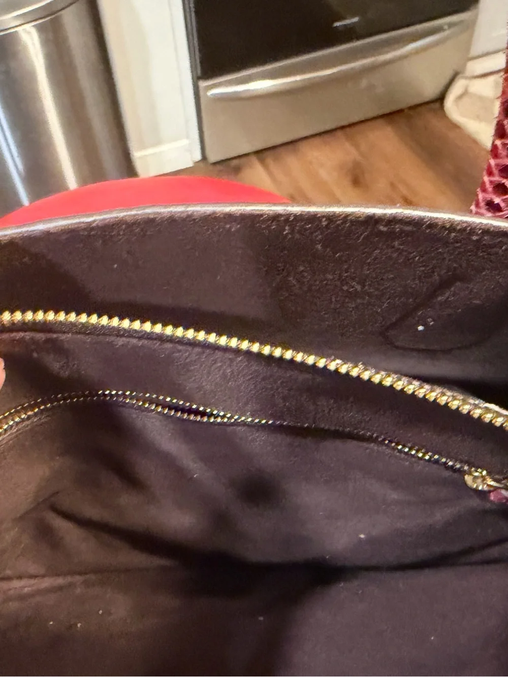 Michael Kors Mercer python Embossed satchel/ tote